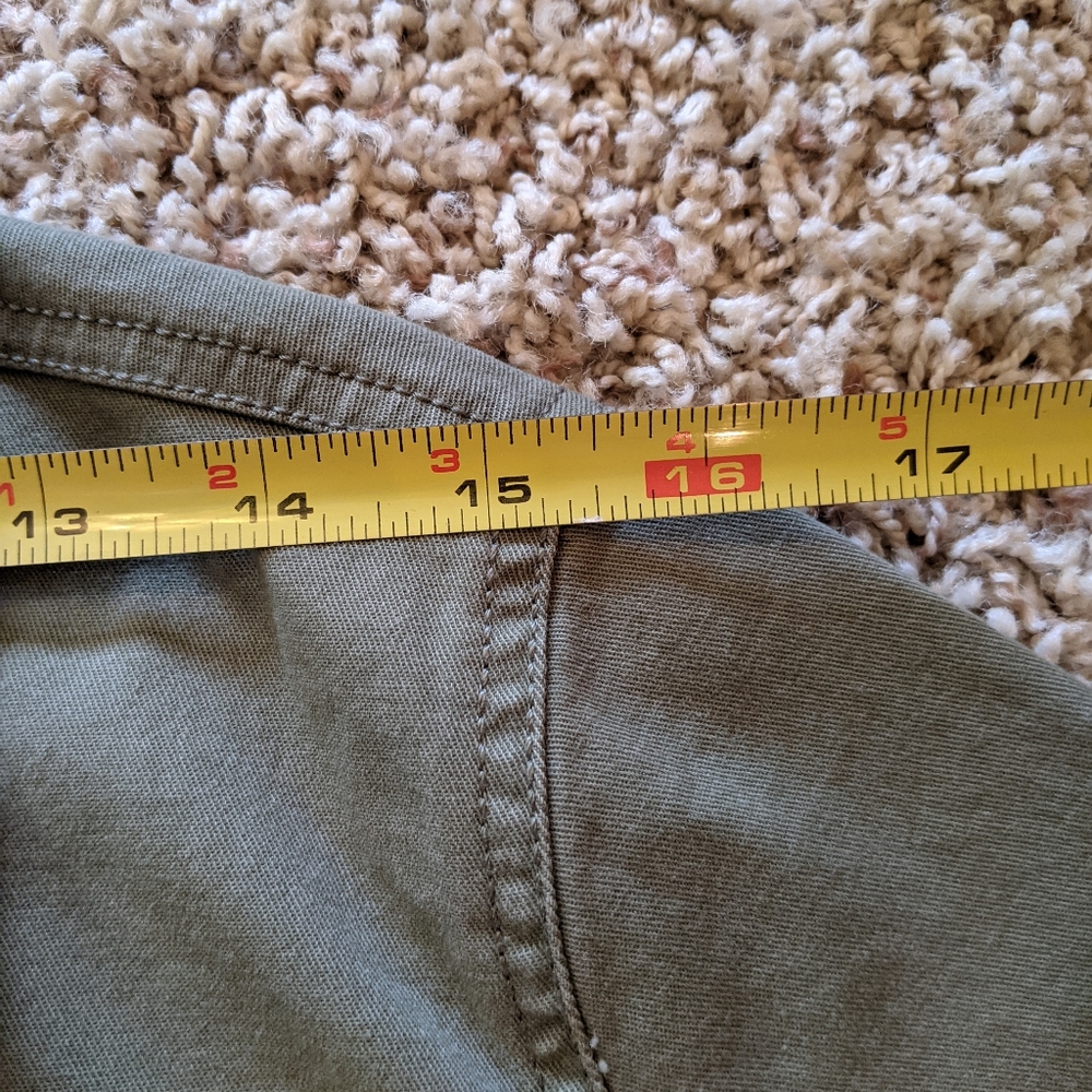 Sanctuary Green Shacket Four Pocket Button Down - Picture 8 of 11